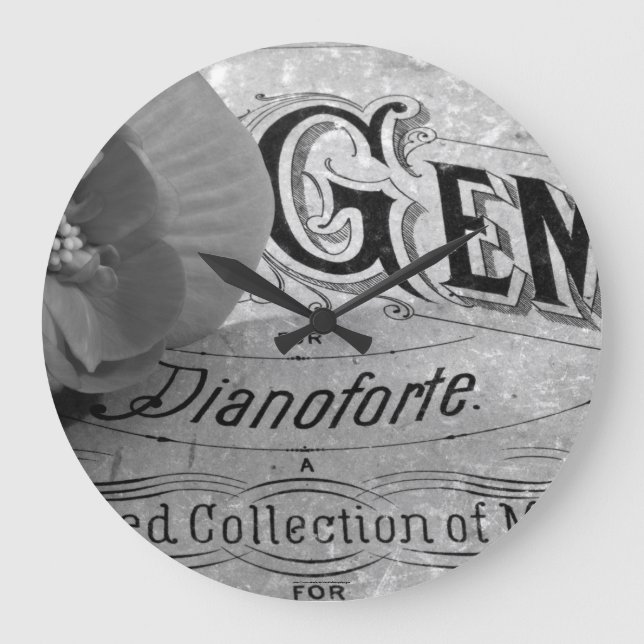 Reloj Redondo Grande Begonia Gems Pianoforte (Anverso)