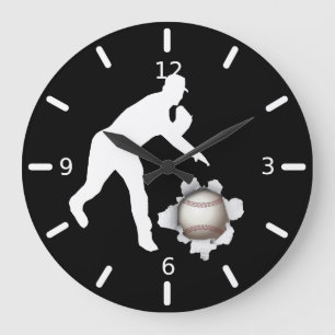 Reloj Redondo Grande Béisbol