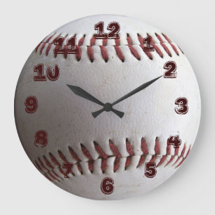 RELOJ REDONDO GRANDE BÉISBOL