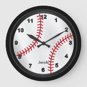 Reloj Redondo Grande Béisbol