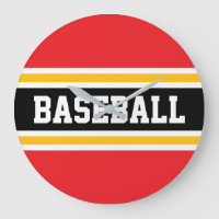 BÉISBOL Rojo Brillante Blanco Negro Naranja Rayas