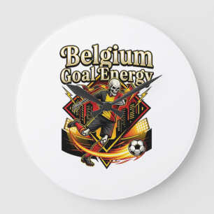 Reloj Redondo Grande Bélgica Gol Energía Esqueleto Delantero Naciones N