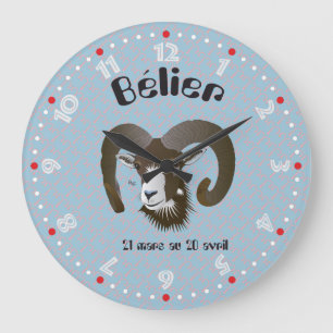 Reloj Redondo Grande Bélier 21 mars 20 Horloges au avril