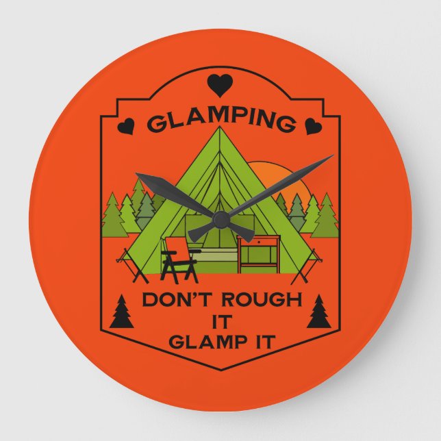 Reloj Redondo Grande Bell Tent Glaming (Anverso)