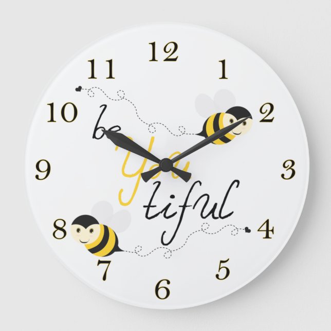 Reloj Redondo Grande Bellas abejas (Anverso)