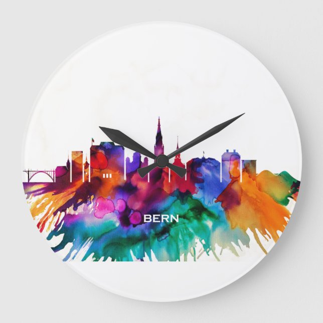 Reloj Redondo Grande Bern Skyline (Anverso)