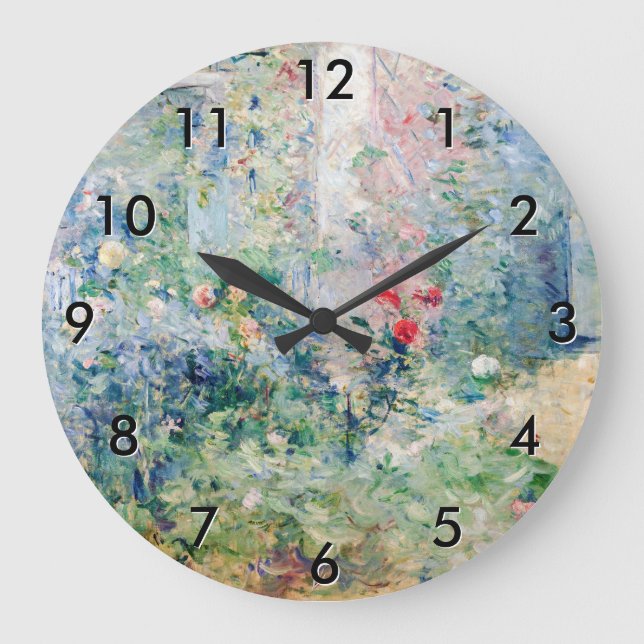 Reloj Redondo Grande Berthe Morisot - El jardín de Bougival (Anverso)