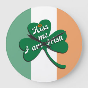 Reloj Redondo Grande Bésame soy irlandés