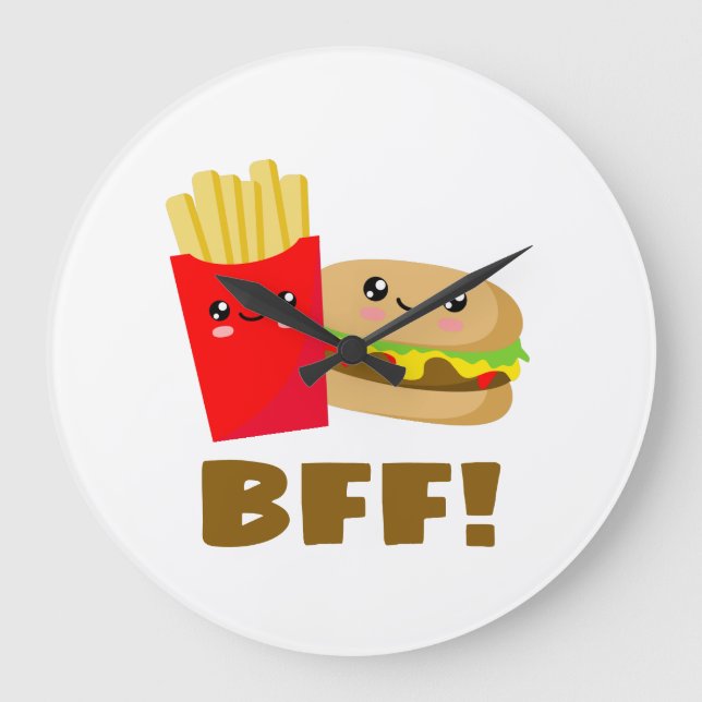 Reloj Redondo Grande Best Friends Forever (Anverso)