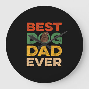 Reloj Redondo Grande Best newfoundland dog dad ever gifts