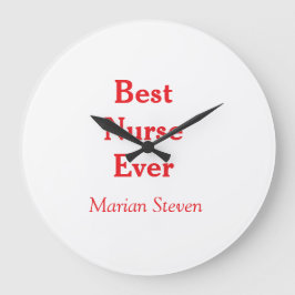 Reloj Redondo Grande Best nurse ever medical professional paramedical d