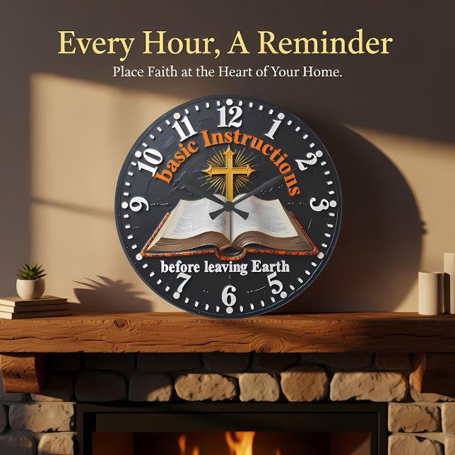 Reloj Redondo Grande Biblia de Jesús Instrucciones Básicas (Subido por el creador)