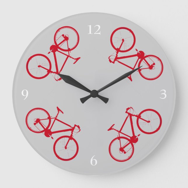 Reloj Redondo Grande bicicleta , bicicleta ; ciclismo / ciclismo (Anverso)