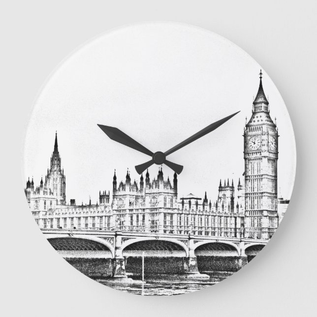 Reloj Redondo Grande Big Ben (Anverso)