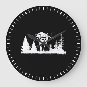 Reloj Redondo Grande Bigfoot in the Forest Sasquatch Yeti