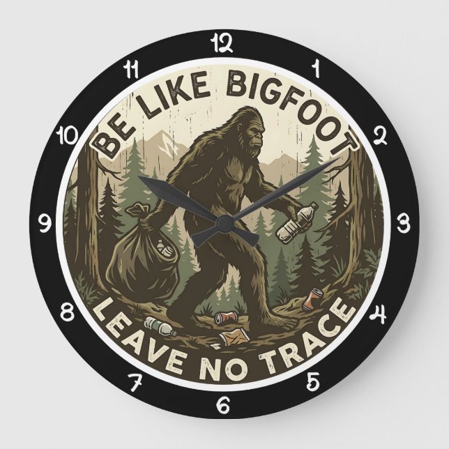 Reloj Redondo Grande Bigfoot No Deja Rastro Desierto (Anverso)