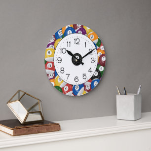 Reloj Redondo Grande Billiard Ball Collection