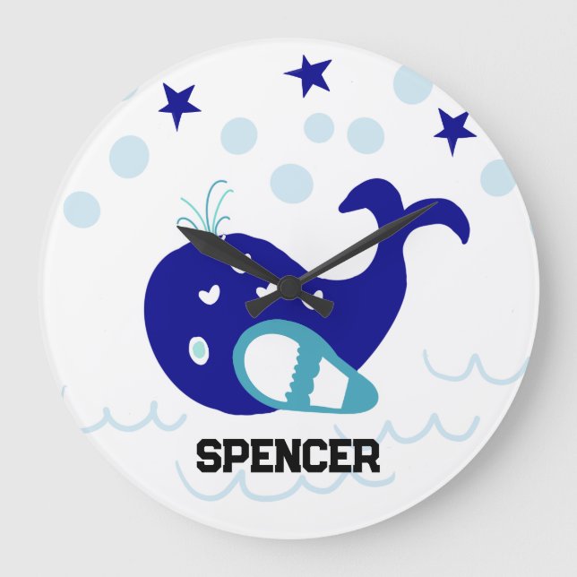 RELOJ REDONDO GRANDE BILLY THE WHALE (Anverso)