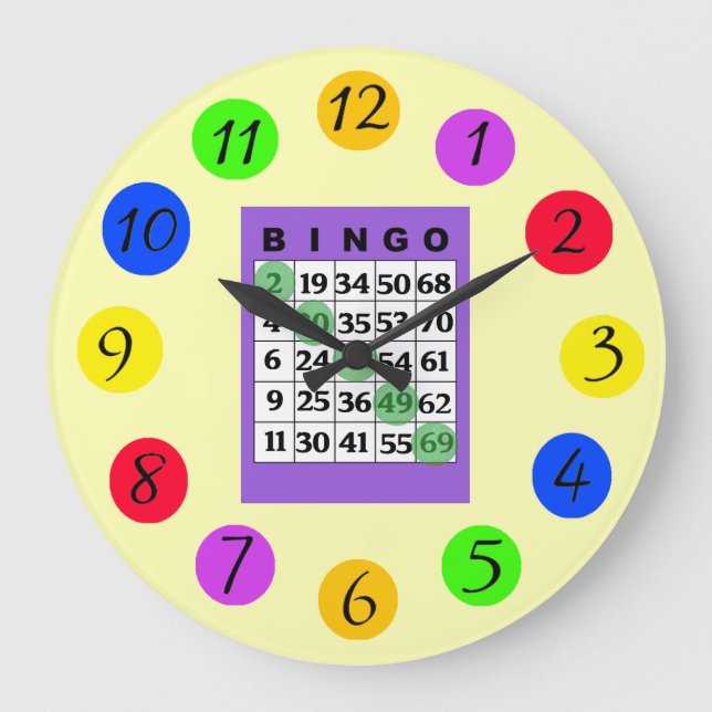 Reloj Redondo Grande BINGO Kitchen (Anverso)
