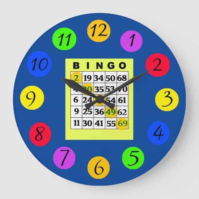 Reloj Redondo Grande BINGO Kitchen (Anverso)