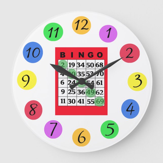 Reloj Redondo Grande BINGO Kitchen (Anverso)