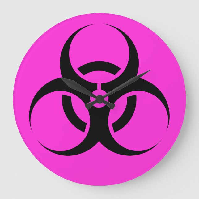 Reloj Redondo Grande Biohazard (Anverso)