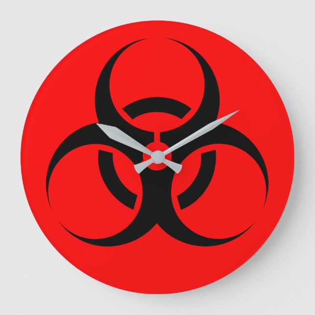 Reloj Redondo Grande Biohazard (Anverso)