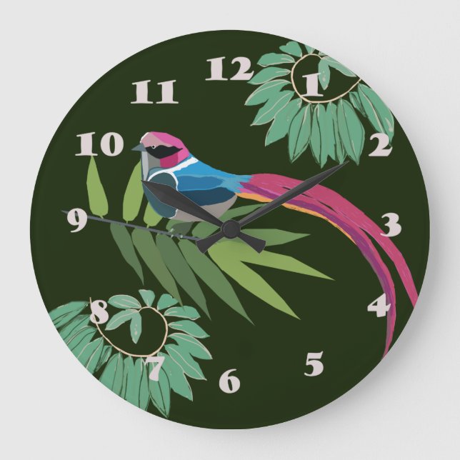 Reloj Redondo Grande Bird (Anverso)