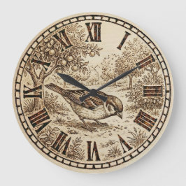 Reloj Redondo Grande  Bird Wall Clock 