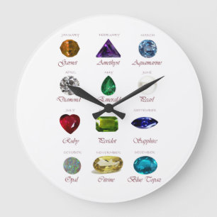 Reloj Redondo Grande Birthstone