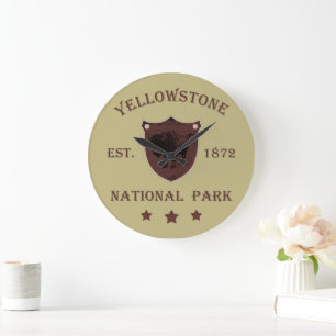 Reloj Redondo Grande Bison Parque Nacional Yellowstone