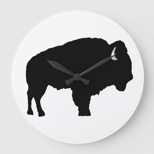 Reloj Redondo Grande Bisonte Americano (Anverso)