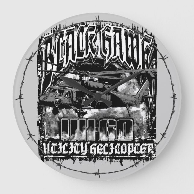 Reloj Redondo Grande Black Hawk (Anverso)