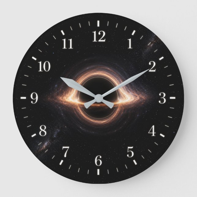 Reloj Redondo Grande Black Hole Clock 2026 Version (Anverso)