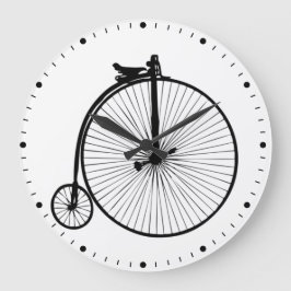 Reloj Redondo Grande Black penny farthing vintage bike