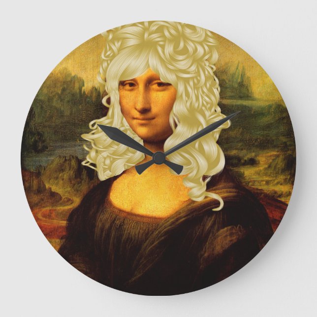 Reloj Redondo Grande Blonde Mona Lisa (Anverso)