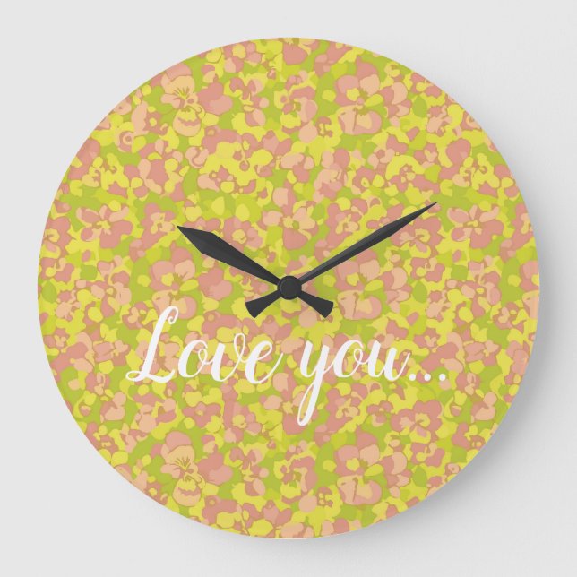 Reloj Redondo Grande Blossom Haze (Anverso)