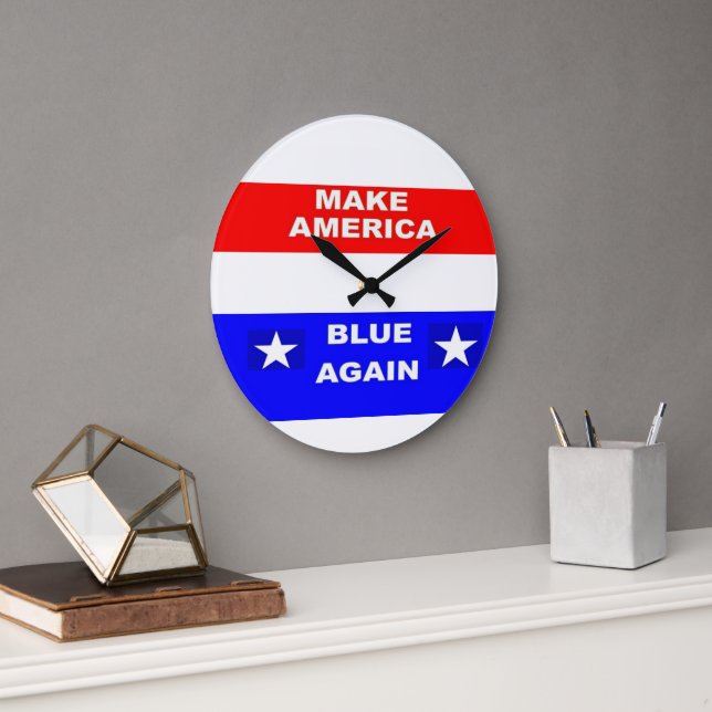 Reloj Redondo Grande Blue Again (Oficina)