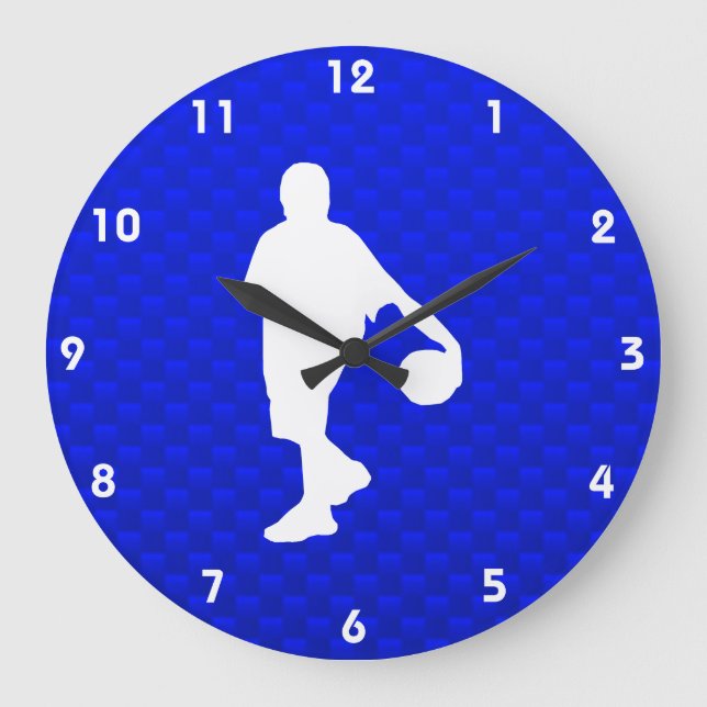 Reloj Redondo Grande Blue Basketball (Anverso)