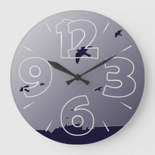 Reloj Redondo Grande Blue flight
