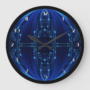 Reloj Redondo Grande Blue Light Technology Wall Clock