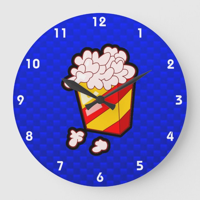 Reloj Redondo Grande Blue Popcorn (Anverso)