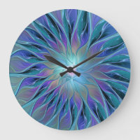 Blue Purple Flower Dream Resumen arte fractal