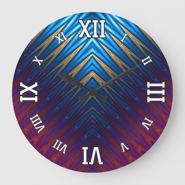 Reloj Redondo Grande Blue Ridge Gold (Anverso)