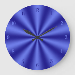 Reloj Redondo Grande Blue Starburst Clock