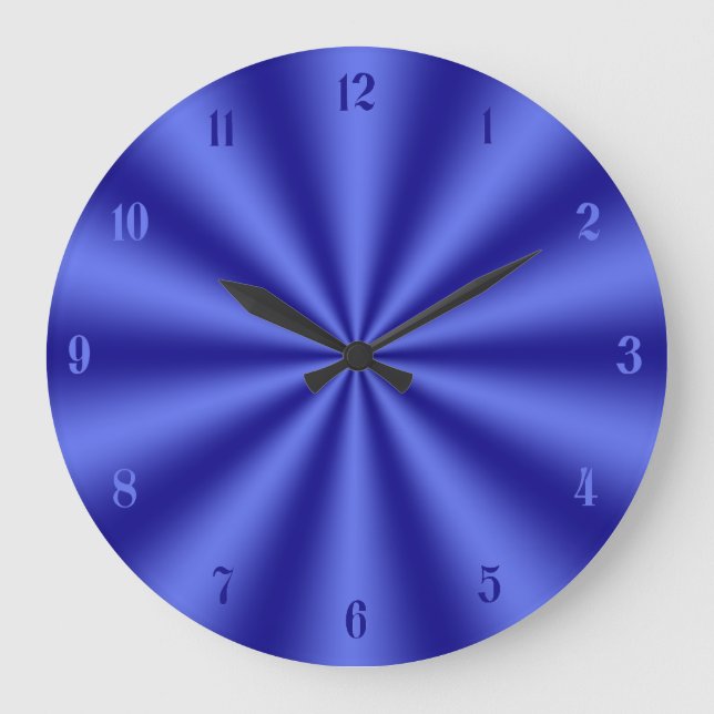 Reloj Redondo Grande Blue Starburst Clock (Anverso)
