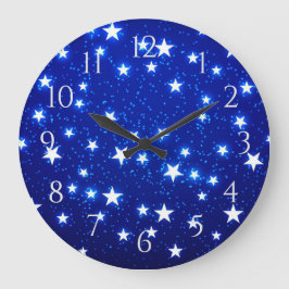 Reloj Redondo Grande Blue Stargazer