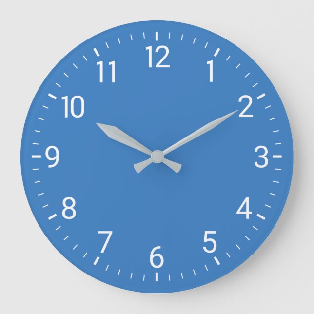 Reloj Redondo Grande Blue Wall Clock (Anverso)