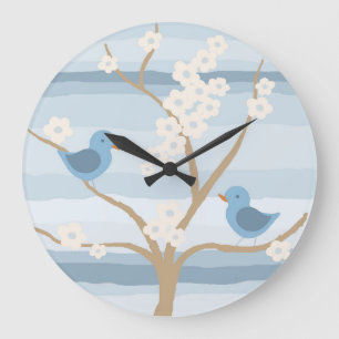Reloj Redondo Grande Bluebird Tree clock