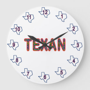 Reloj Redondo Grande Bluebonnet Texan